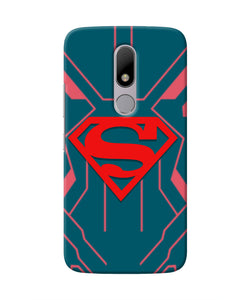 Superman Techno Moto M Real 4D Back Cover