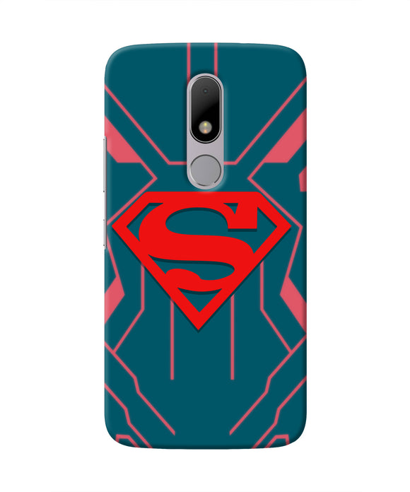 Superman Techno Moto M Real 4D Back Cover