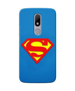 Superman Blue Moto M Real 4D Back Cover