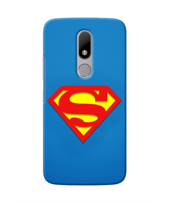 Superman Blue Moto M Real 4D Back Cover