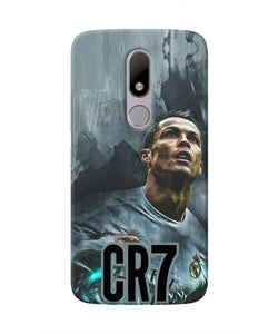 Christiano Ronaldo Grey Moto M Real 4D Back Cover