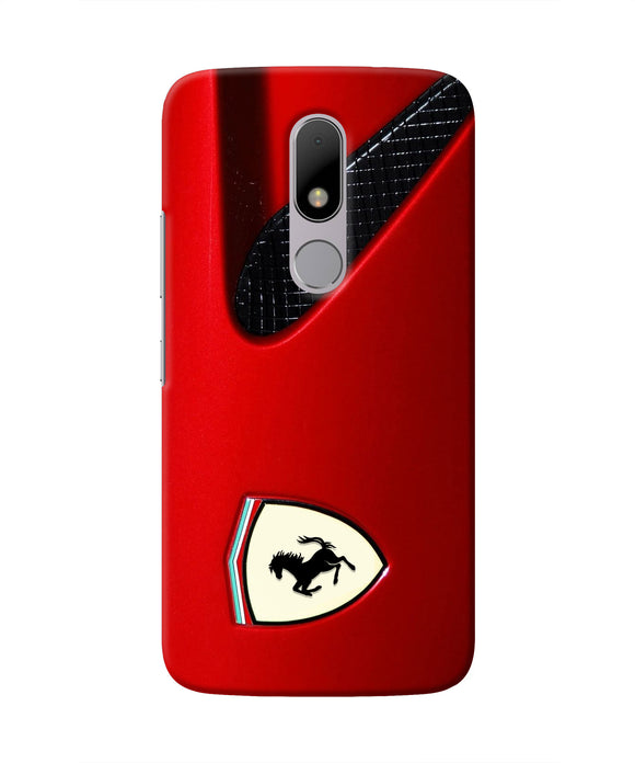 Ferrari Hood Moto M Real 4D Back Cover