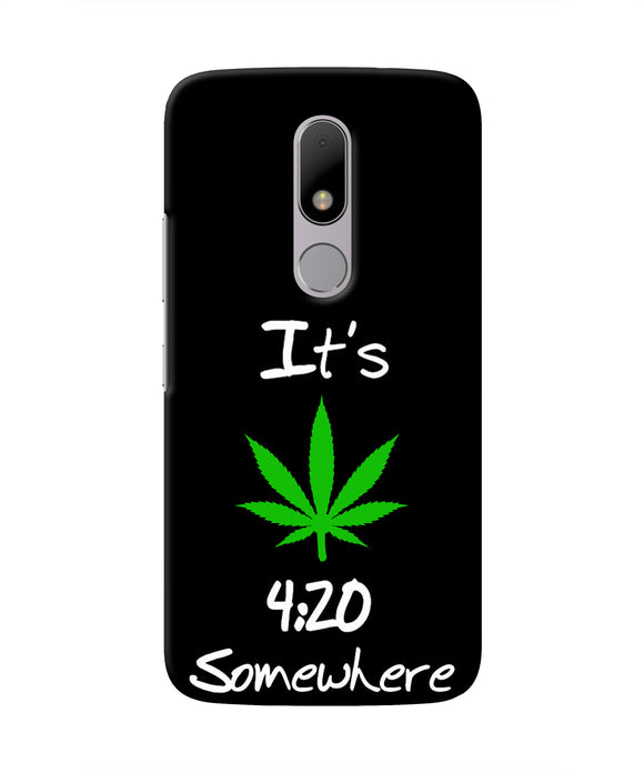 Weed Quote Moto M Real 4D Back Cover