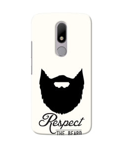 Respect the Beard Moto M Real 4D Back Cover