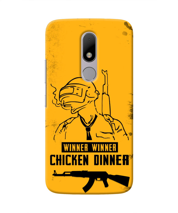 PUBG Chicken Dinner Moto M Real 4D Back Cover