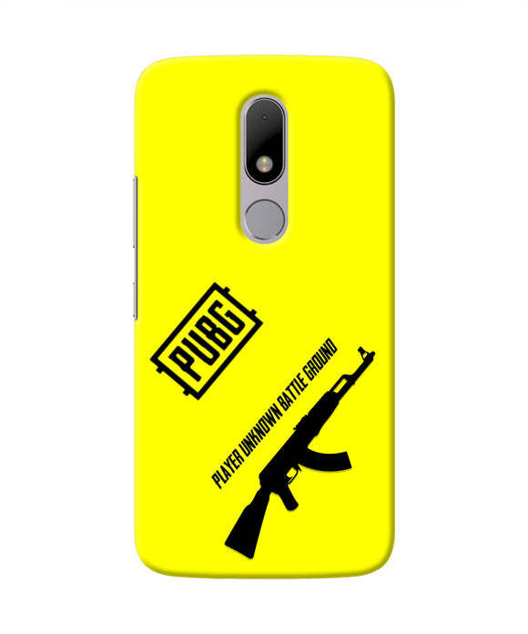 PUBG AKM Gun Moto M Real 4D Back Cover