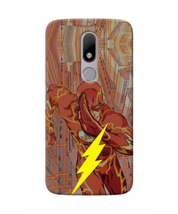 Flash Running Moto M Real 4D Back Cover