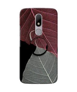 Leaf Pattern Moto M Pop Case