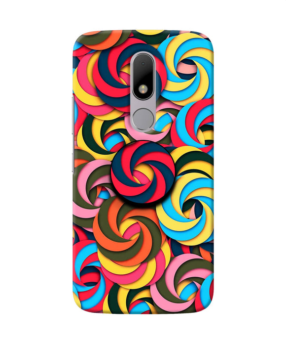 Spiral Pattern Moto M Pop Case