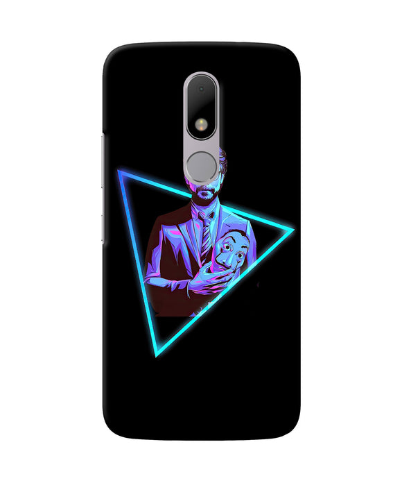 Money Heist Professor In Pub Moto M Back Cover