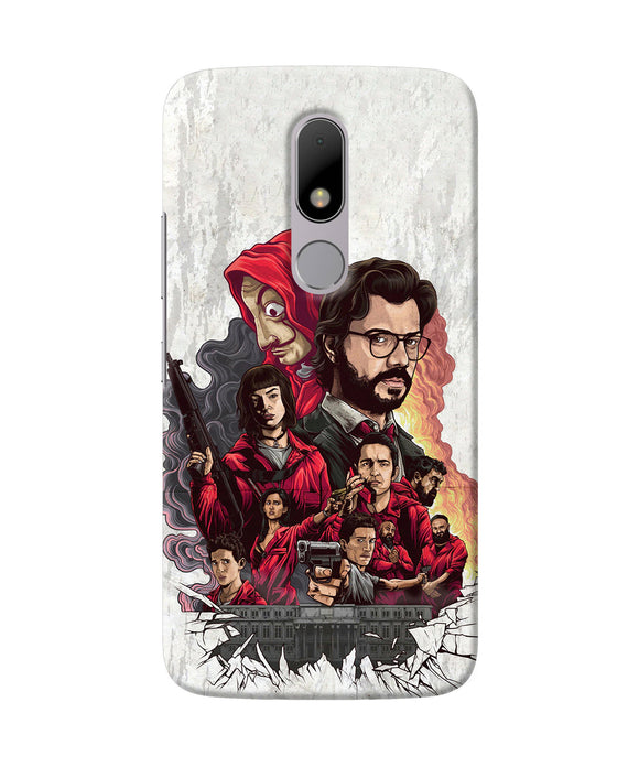 Money Heist Poster Moto M Back Cover