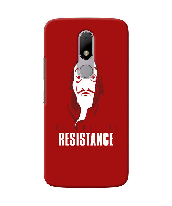 Money Heist Resistance Quote Moto M Back Cover