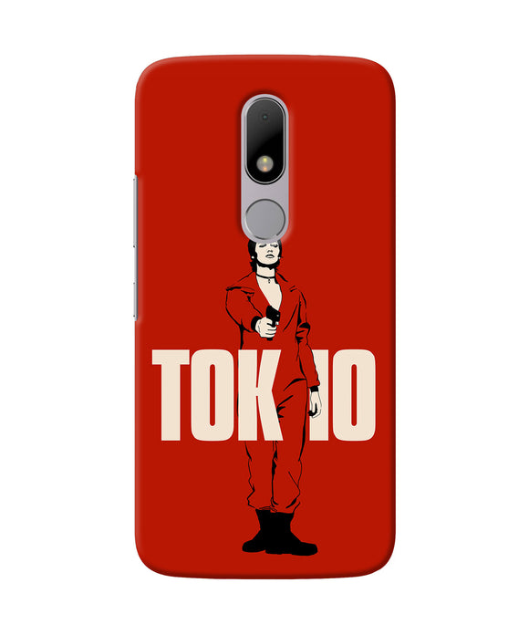Money Heist Tokyo With Gun Moto M Back Cover