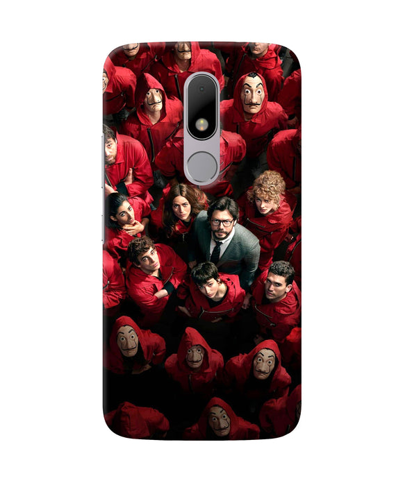 Money Heist Professor with Hostages Moto M Back Cover