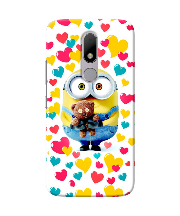 Minion Teddy Hearts Moto M Back Cover