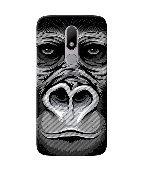 Black Chimpanzee Moto M Back Cover