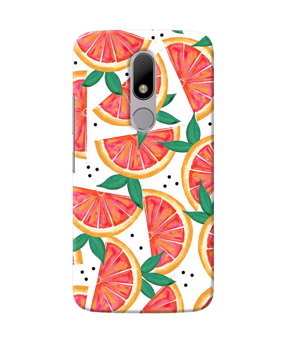 Abstract Orange Print Moto M Back Cover