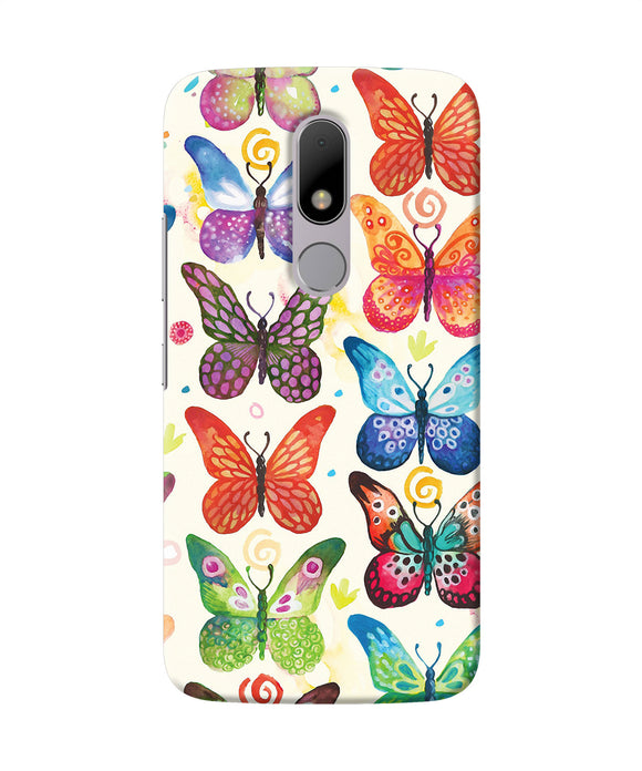 Abstract Butterfly Print Moto M Back Cover