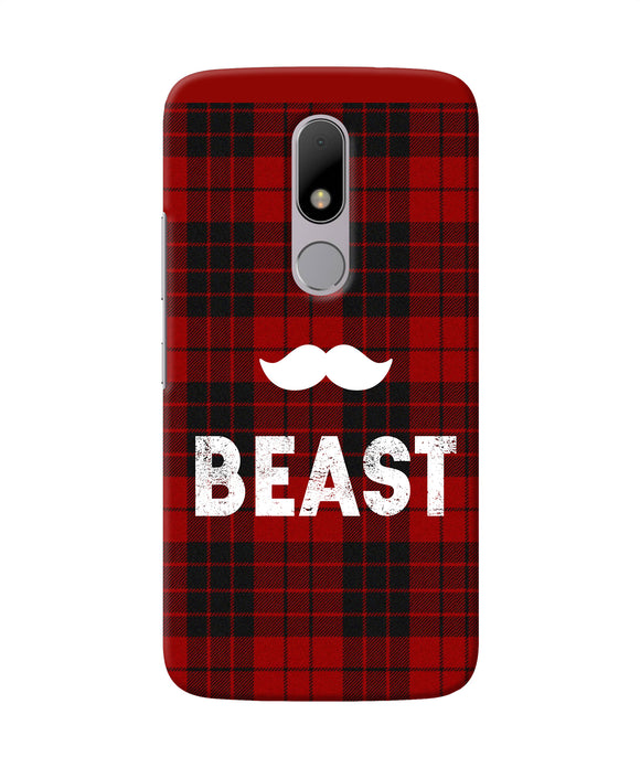 Beast Red Square Moto M Back Cover