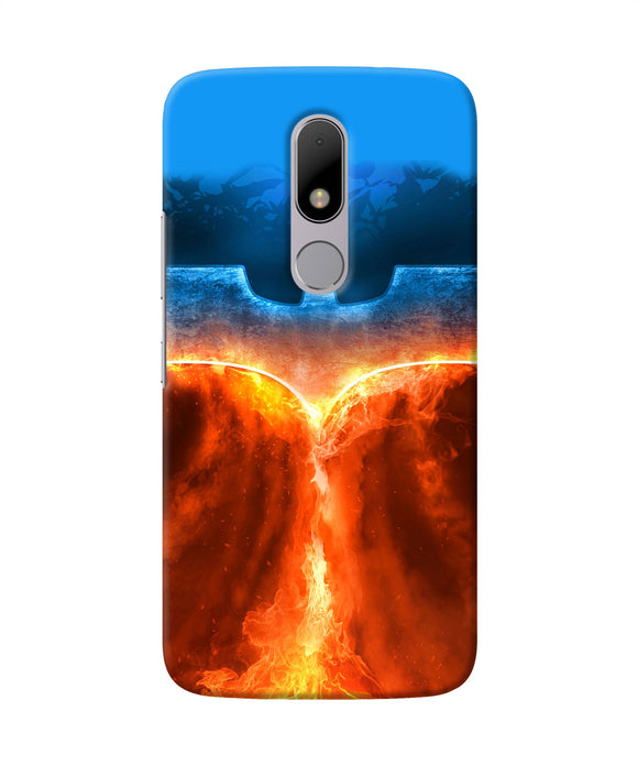 Burning Batman Logo Moto M Back Cover