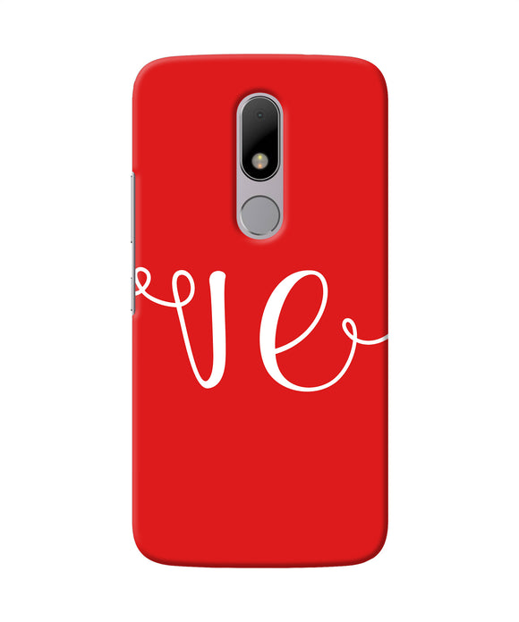 Love Two Moto M Back Cover