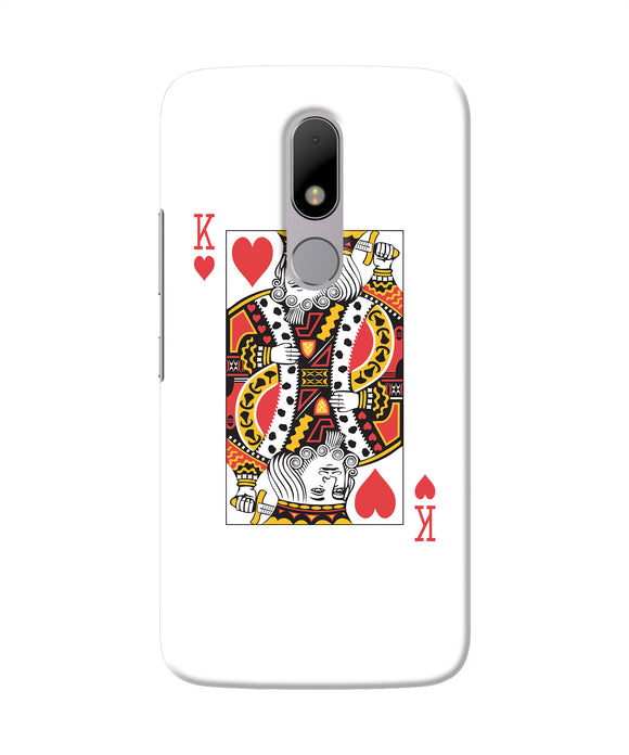 Heart King Card Moto M Back Cover