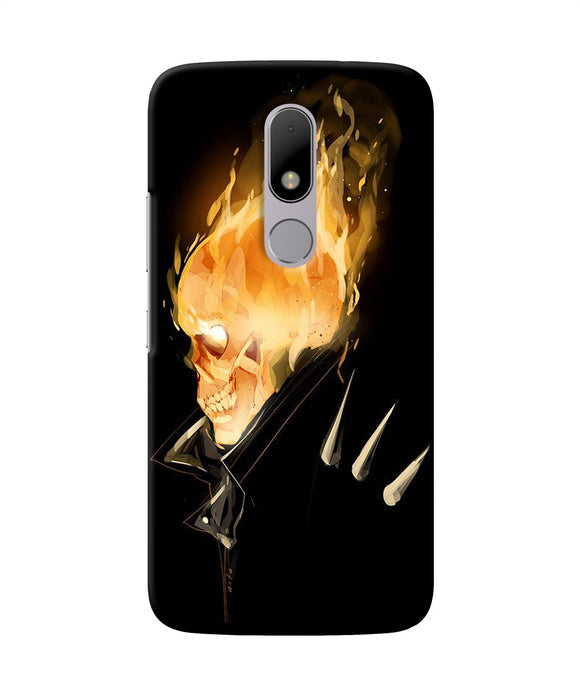 Burning Ghost Rider Moto M Back Cover