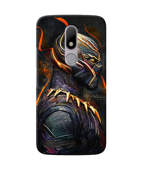 Black Panther Side Face Moto M Back Cover