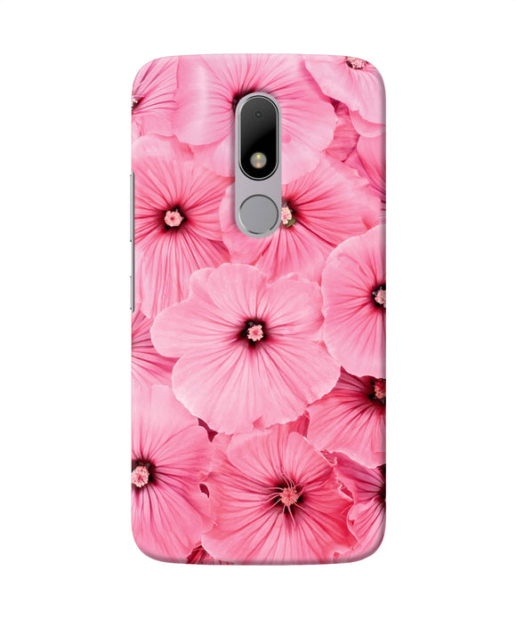Pink Flowers Moto M Back Cover
