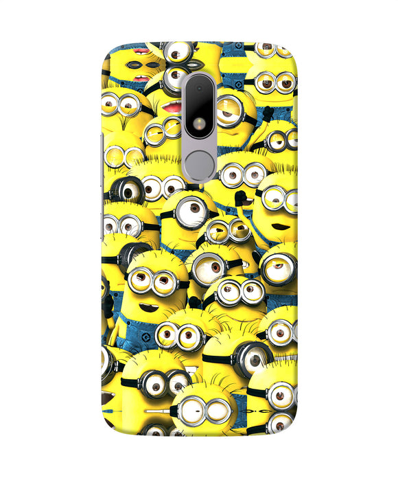 Minions Mini Crowd Moto M Back Cover
