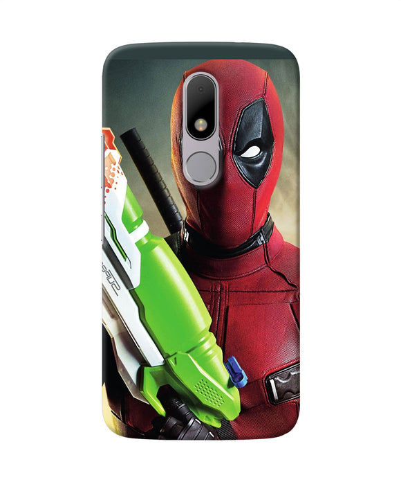 Deadpool Funny Gun Moto M Back Cover