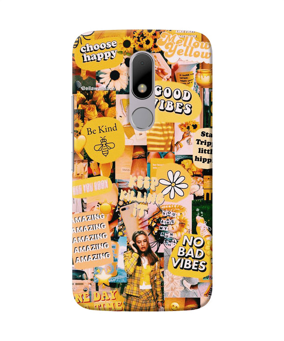 Good Vibes Poster Moto M Back Cover