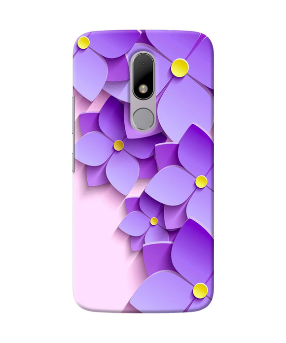Violet Flower Craft Moto M Back Cover