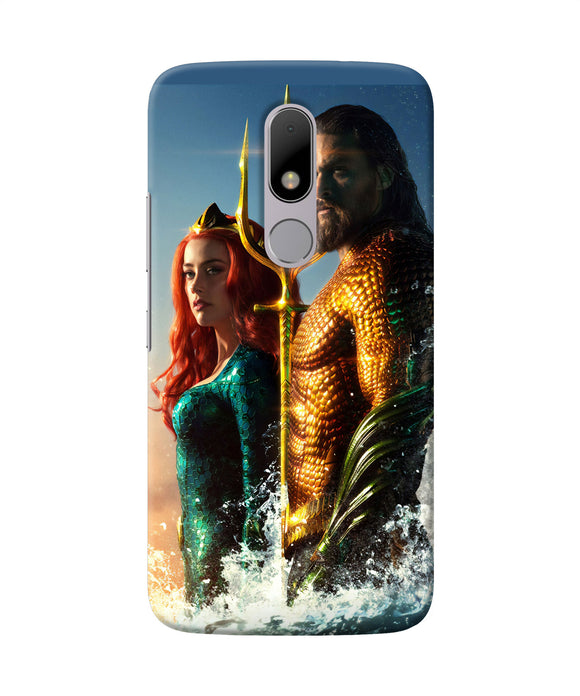 Aquaman Couple Moto M Back Cover