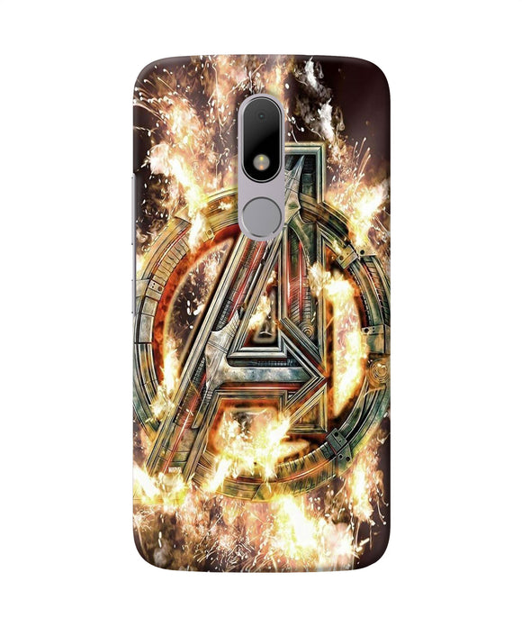 Avengers Burning Logo Moto M Back Cover