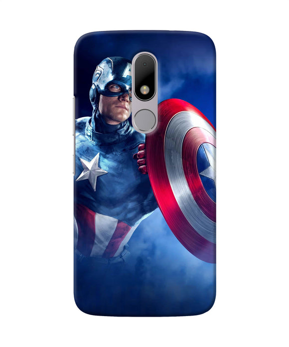 Captain America On Sky Moto M Back Cover