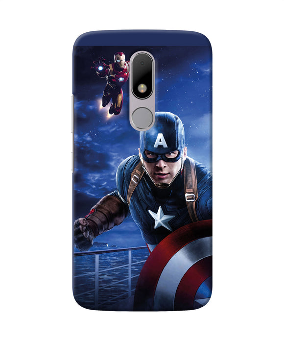 Captain With Ironman Moto M Back Cover