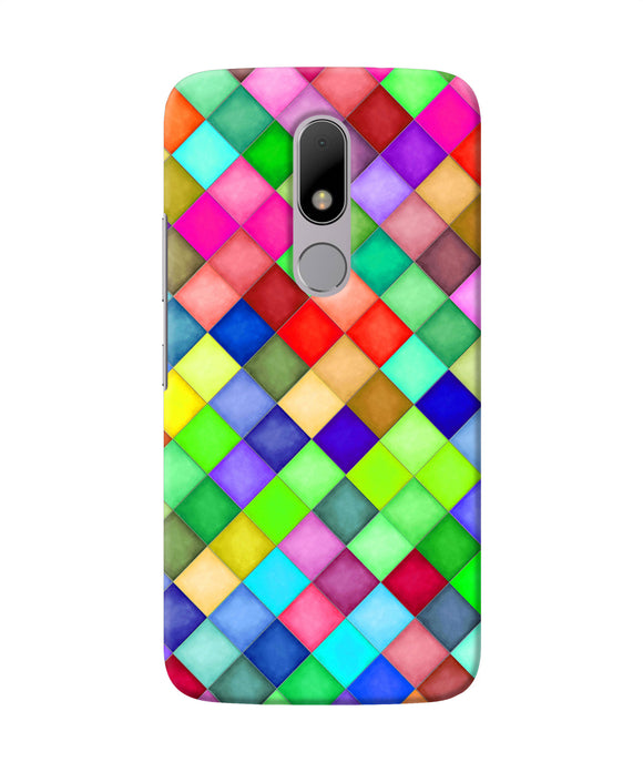 Abstract Colorful Squares Moto M Back Cover