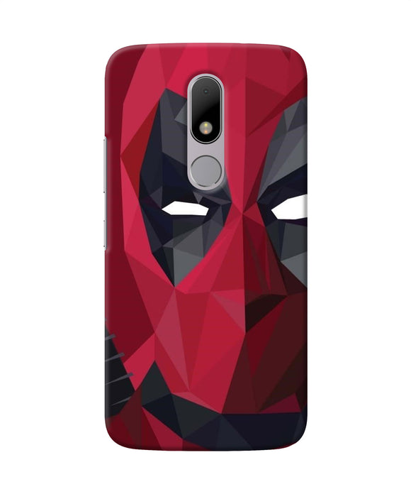 Abstract Deadpool Half Mask Moto M Back Cover