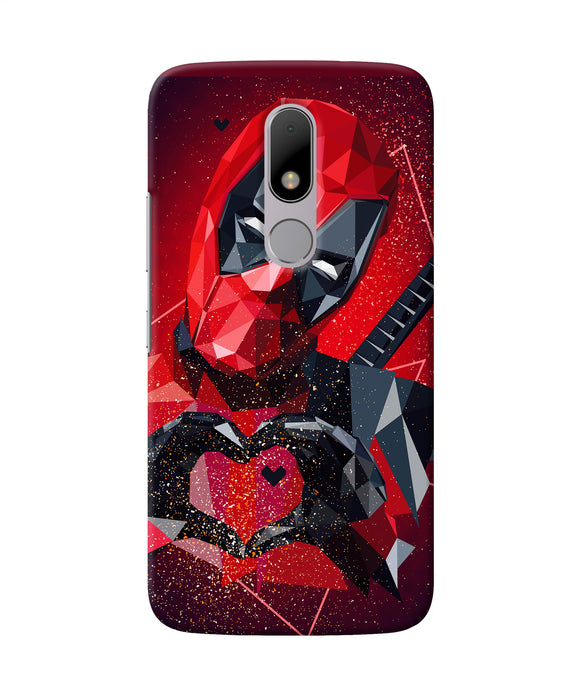 Deadpool Love Moto M Back Cover