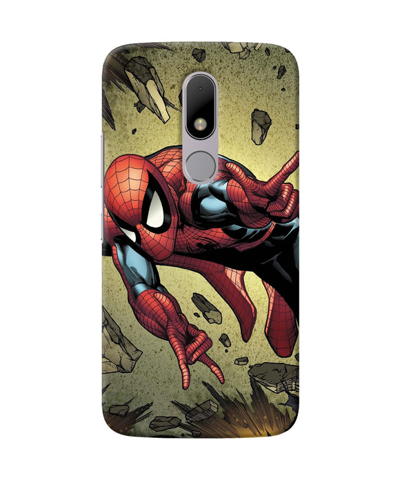 Spiderman On Sky Moto M Back Cover