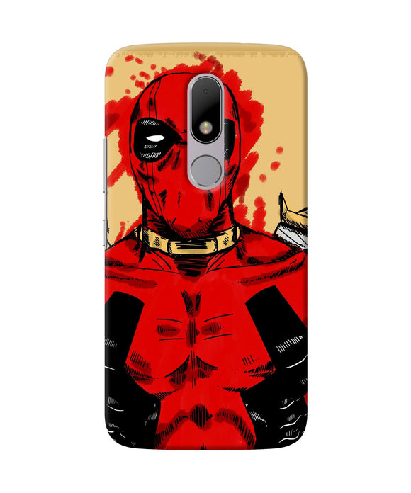 Blooded Deadpool Moto M Back Cover