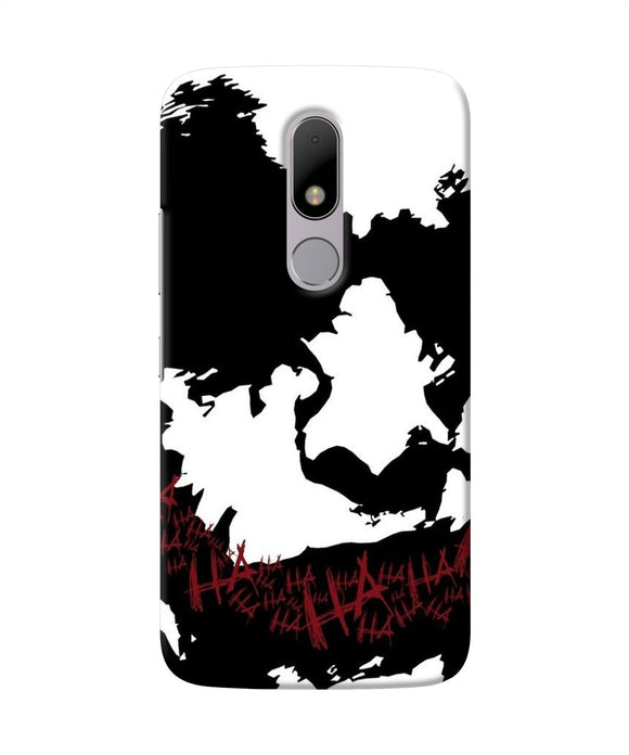 Black And White Joker Rugh Sketch Moto M Back Cover