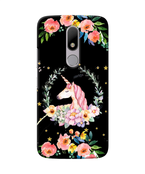 Unicorn Flower Moto M Back Cover