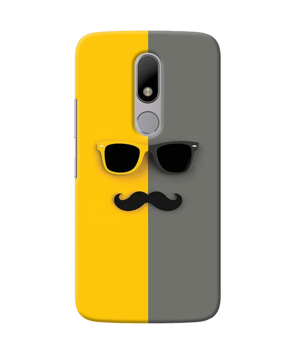 Mustache Glass Moto M Back Cover