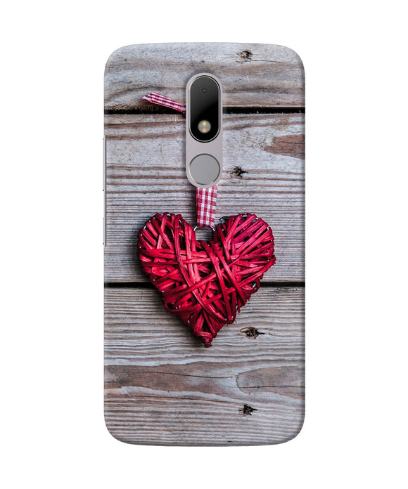 Lace Heart Moto M Back Cover