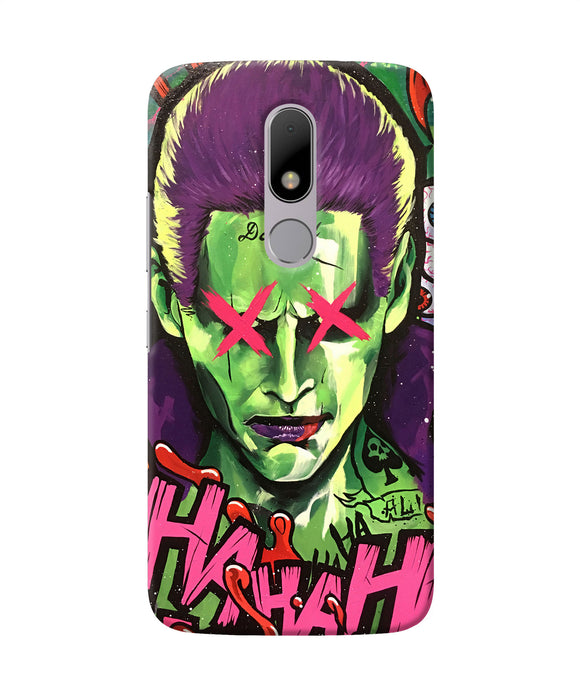 Damaged Joker Anim Moto M Back Cover