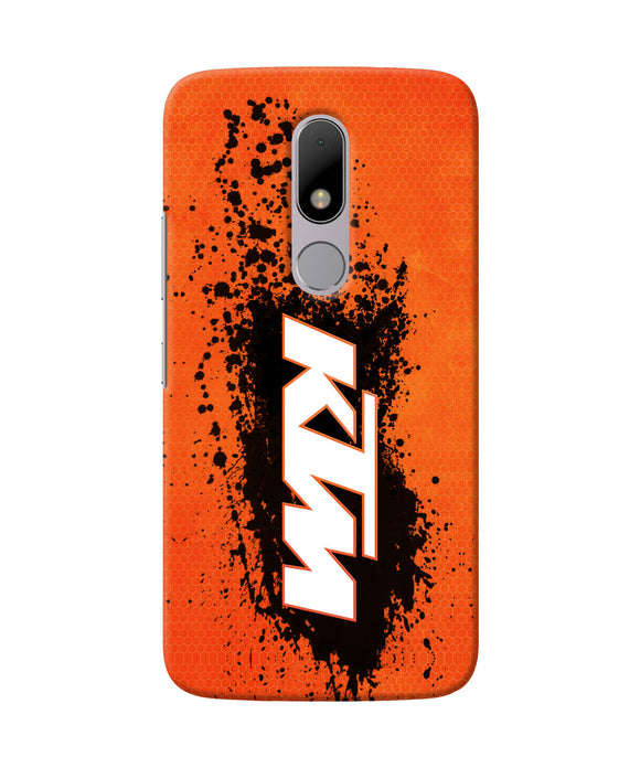 Ktm Black Spray Moto M Back Cover