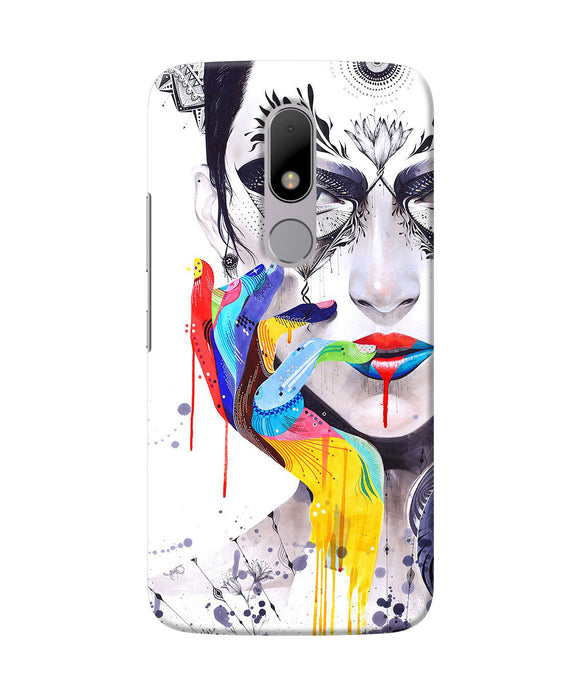 Girl Color Hand Moto M Back Cover