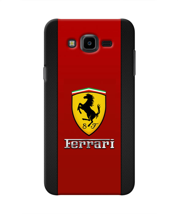 Ferrari Abstract Maroon Samsung J7 Nxt Real 4D Back Cover